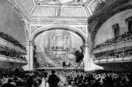 Soiree given to Mr Bright, Philharmonic Hall,  1859